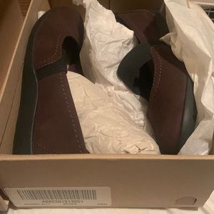 Clarks Medora Ally brown suede 9 wide W Mary Janes
